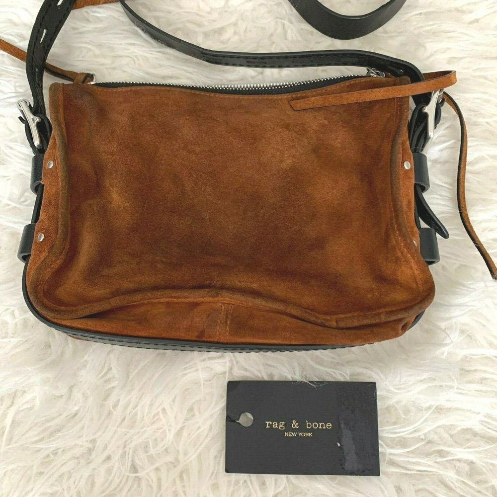 SOLD!Rag & Bone Small Field Suede Messenger Crossb - Picture 5 of 8